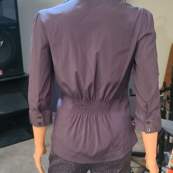 Cotton express chocolate button up - Picture 6 of 9